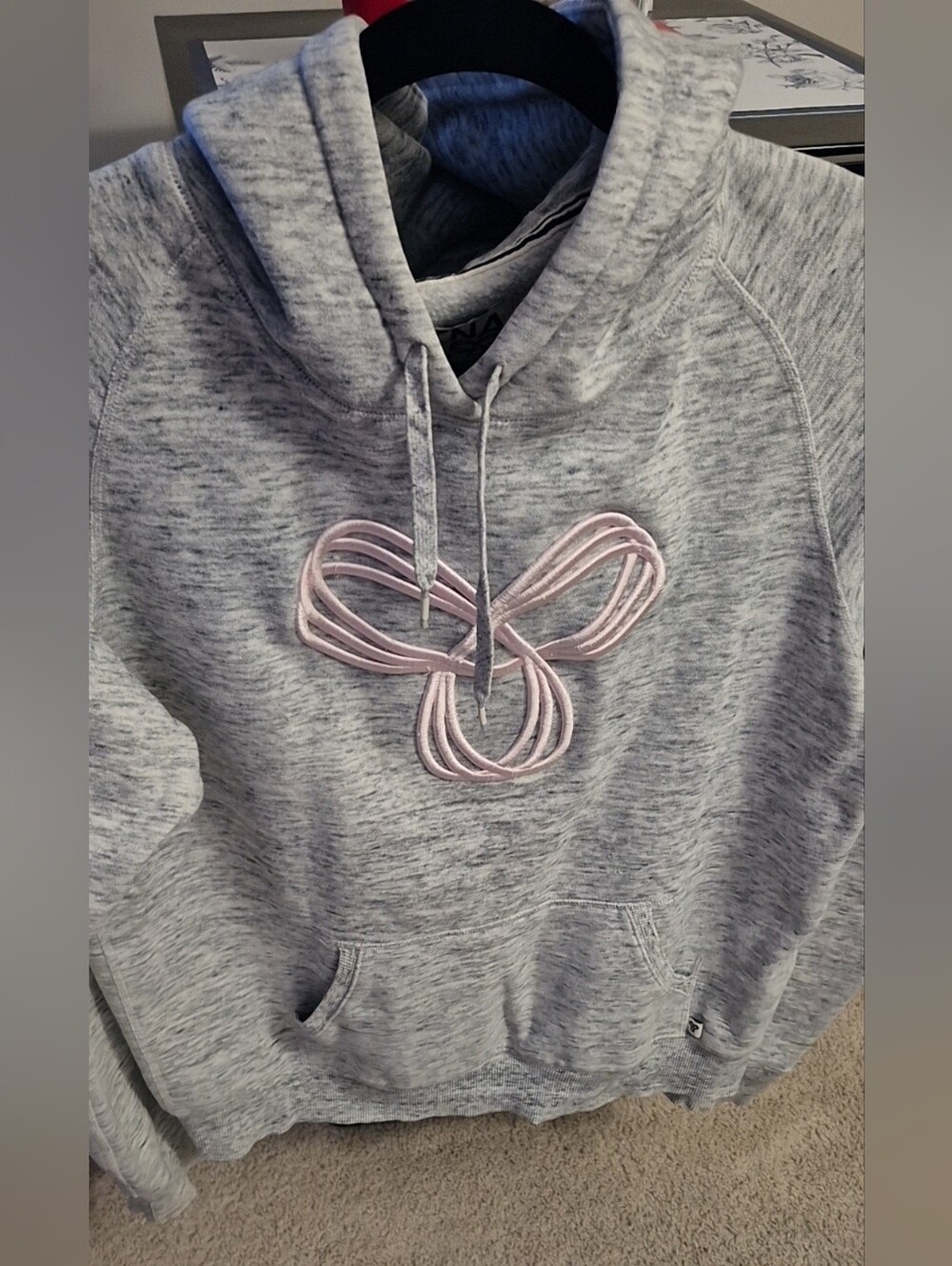 TNA Grey & Pink Hoddie